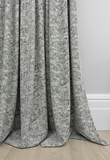 Cyrus Crushed Velvet, Grey - Made to Measure Curtains